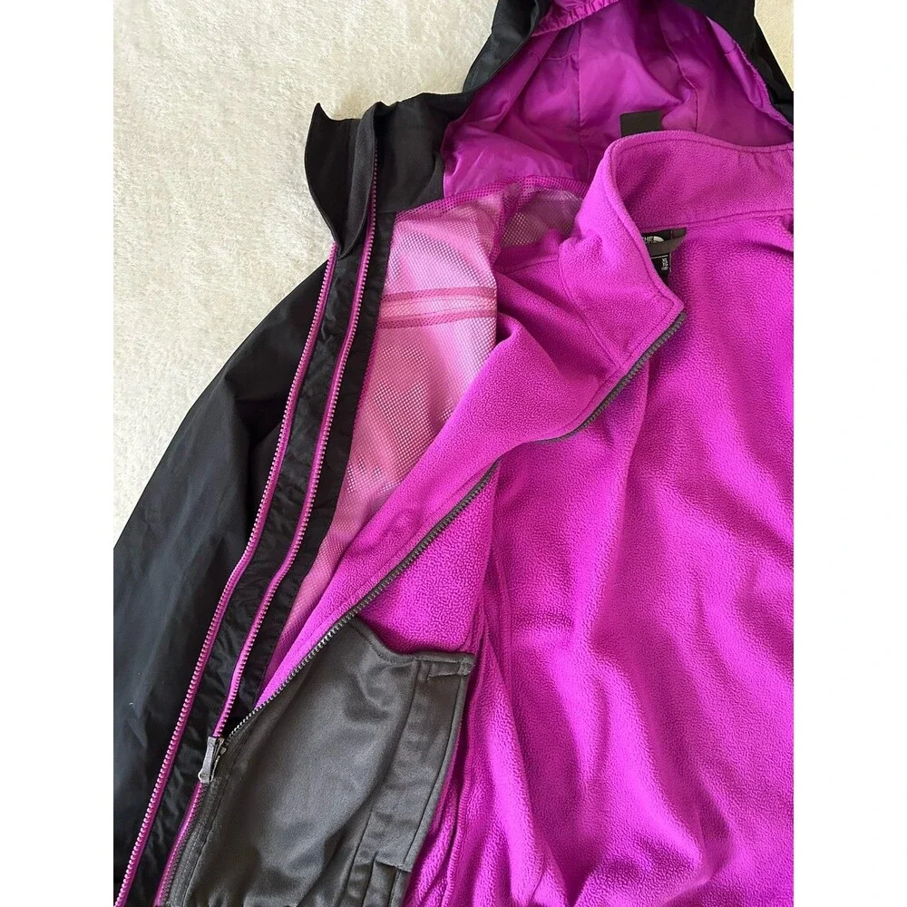 North Face Winter Ski Jacket Tri-Climate Zip In Fleece Jacket Layer Girls XL/16